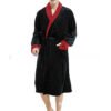 Men's Large Size Bathrobe Long Sleeve Nightgown