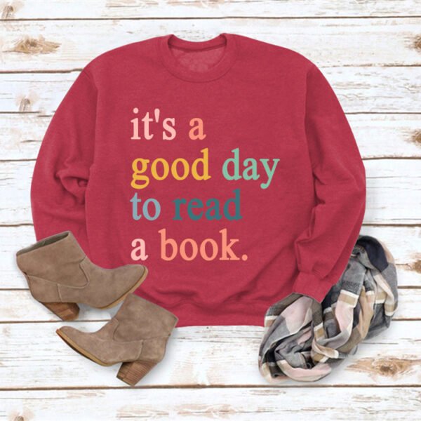 Women's Casual Fashion Letter Print Round Neck Bottoming Sweatshirt