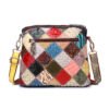 Genuine Leather Serpentine Color Handmade Casual Daily Tassel Flowers Shoulder Messenger Bag For Women
