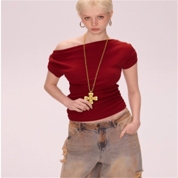 Summer Bottoming Inner Wear Off-shoulder High-end Top