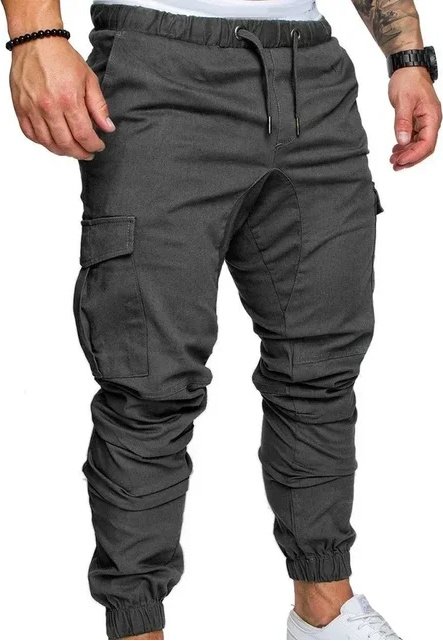 Men's Woven Fabric Casual Pants Drawstring Pants