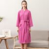 Women's Thin Couple's Nightgown Three Quarter Sleeve Bathrobe