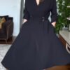 Black Long Sleeve Tunic Dress