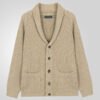 Men's Lapel Knitting Cardigan Fashion Button Sweater With Pockets Outwear Long Sleeve Top Spring Fall