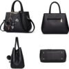 Handbags Fashionable Women's Handbags For Ladies Flower Pattern Crossbody Bags Splicing Color Shoulder Bags