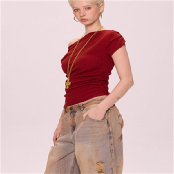 Summer Bottoming Inner Wear Off-shoulder High-end Top