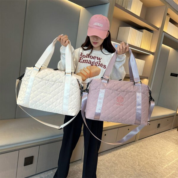 Rhombus Travel Luggage Bag Women's Lightweight Korean Style Crossbody