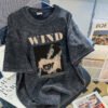 Cotton Washed Distressed T-shirt Round Neck Short Sleeve