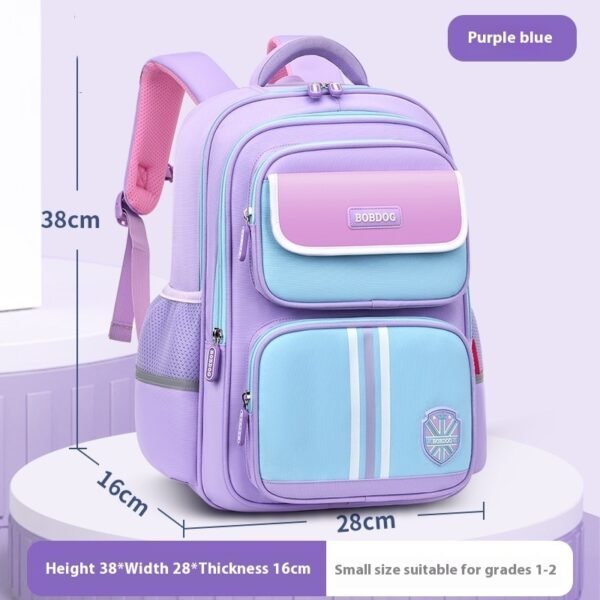 Boys Grade 1-3-6 Burden Relief Spine Protection Lightweight Waterproof Children Backpack Female