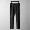 Leisure Suit Summer Loose Short Sleeve Top And Drawstring Trousers Fashion Mens Clothing