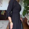 Black Long Sleeve Tunic Dress