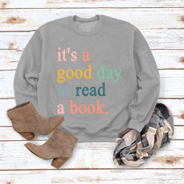Women's Casual Fashion Letter Print Round Neck Bottoming Sweatshirt