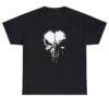 Men's Fashionable Skull Print Sports T-shirt, Summer Casual Elastic Round Neck T-shirt