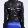 European And American Tassel Oblique Zipper Leather Women's Slim Coat Motorcycle Street