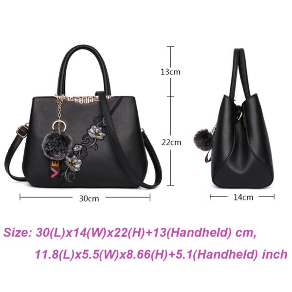 Handbags Fashionable Women's Handbags For Ladies Flower Pattern Crossbody Bags Splicing Color Shoulder Bags