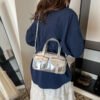 Large Capacity Women's Fashion Shoulder Messenger Portable Boston Bag