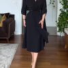 Black Long Sleeve Tunic Dress