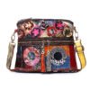 Genuine Leather Serpentine Color Handmade Casual Daily Tassel Flowers Shoulder Messenger Bag For Women