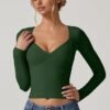 long sleeve v necks t shirts for women: Stylishly Versatile